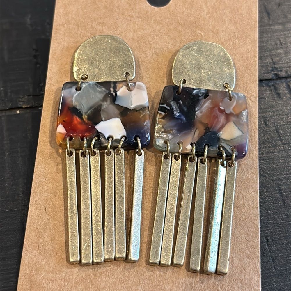 DANGLING EARRINGS CHANDELIER TRENDY ELEGANT FASHION EARRINGS Colorful
